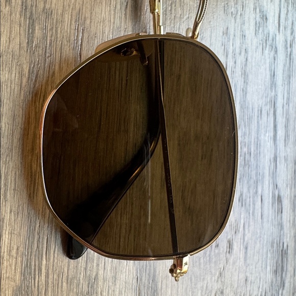 Ray Ban Hexagonal Flat Polarized Gold - Picture 5 of 7